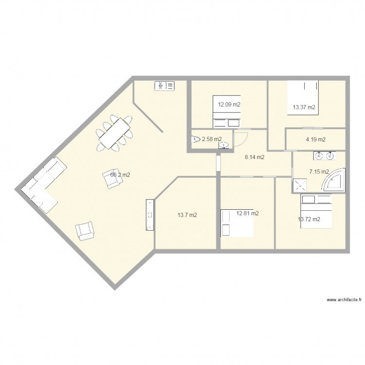 Projet Construction. Plan de 0 pièce et 0 m2