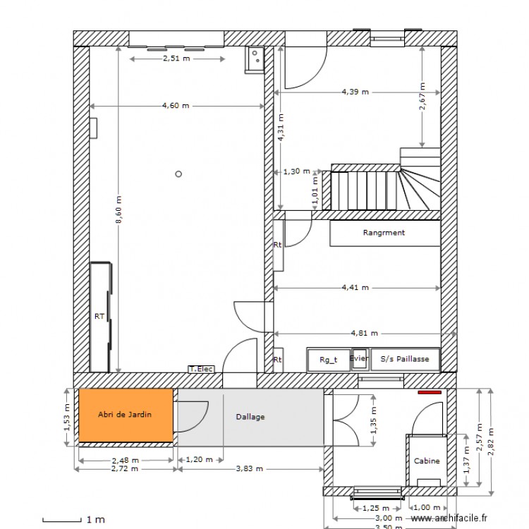 RDC Bures Projet asceseur 25-04-2012. Plan de 0 pièce et 0 m2