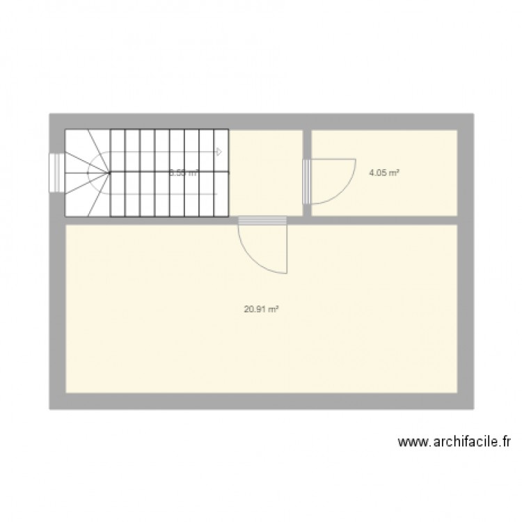 Chambre comble et grenier. Plan de 0 pièce et 0 m2