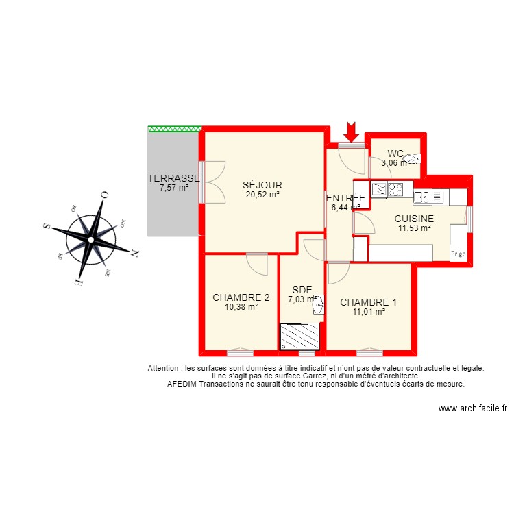 BI 23182 - . Plan de 12 pièces et 95 m2