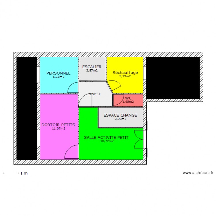 MICRO CRECHE CORBEIL  1ER ETAGE BIS. Plan de 0 pièce et 0 m2