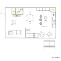 Plan 1 escalier quart tournant