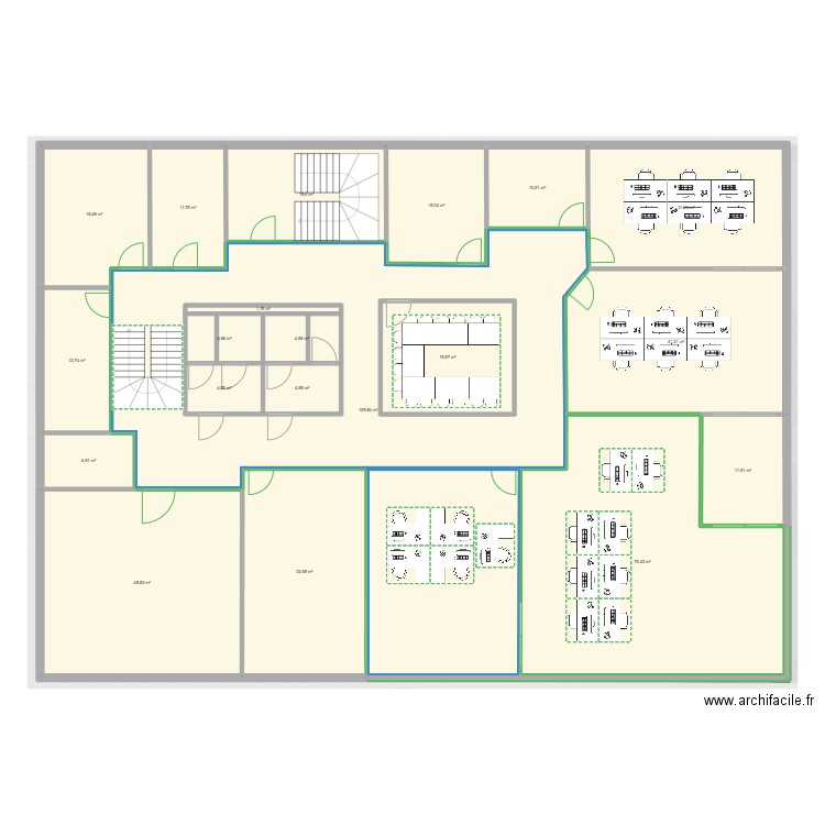 DIASYS R2. Plan de 20 pièces et 551 m2