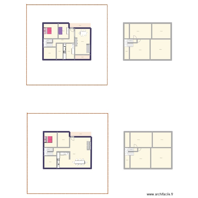 Lacanau LR/LP v2. Plan de 28 pièces et 384 m2