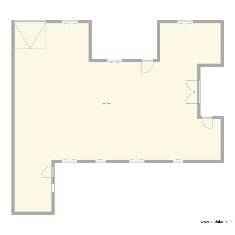 Maison. Plan de 1 pièce et 157 m2