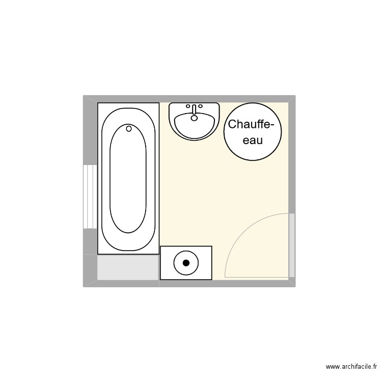 Jankowski. Plan de 2 pièces et 4 m2