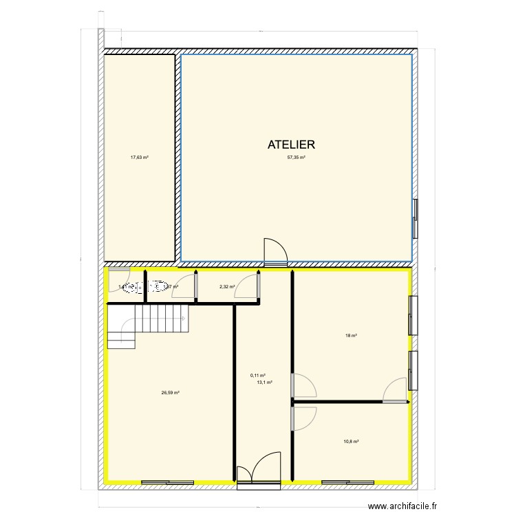 boulazac 6. Plan de 10 pièces et 229 m2