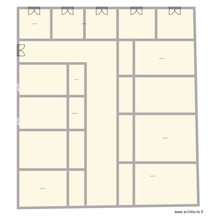 mon plan de maison . Plan de 8 pièces et 504 m2