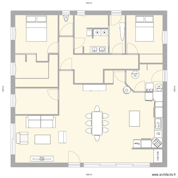 MON MEILLEUR PLAN  . Plan de 13 pièces et 125 m2