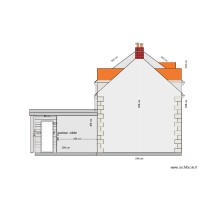 plan façade ouest projetée + porte fenêtre v6