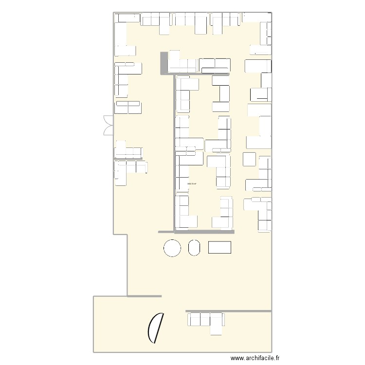 NANCY. Plan de 1 pièce et 345 m2