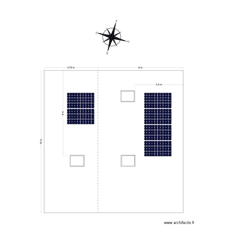 MAISON SERRET. Plan de 0 pièce et 0 m2