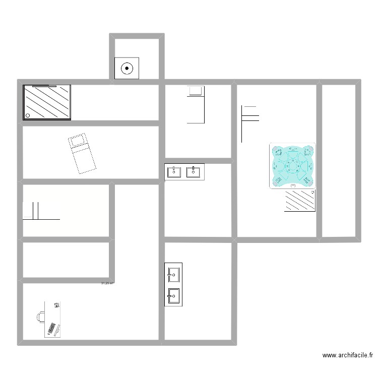 o bien etre2. Plan de 9 pièces et 156 m2