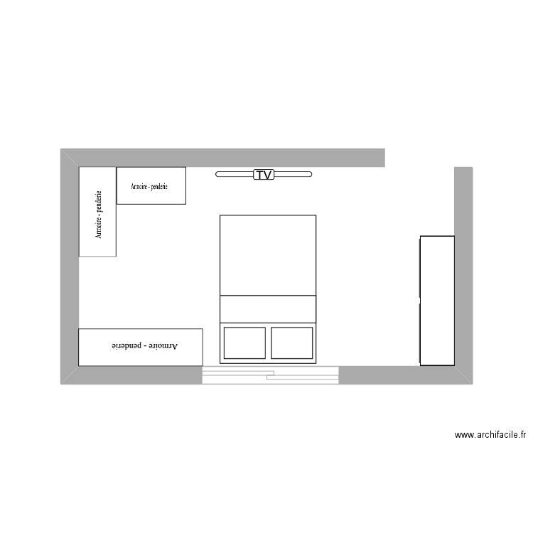 Chambre Mahina. Plan de 0 pièce et 0 m2