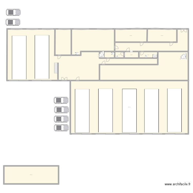 Dom Dom. Plan de 7 pièces et 516 m2