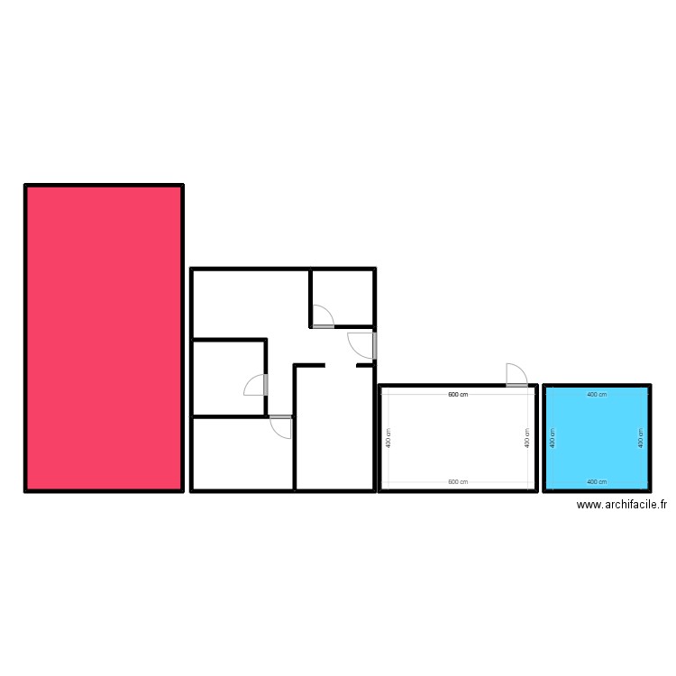 bassin et chambre. Plan de 7 pièces et 168 m2