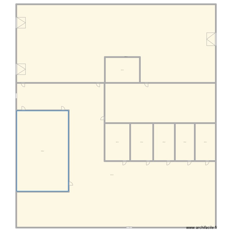 nul. Plan de 9 pièces et 2353 m2