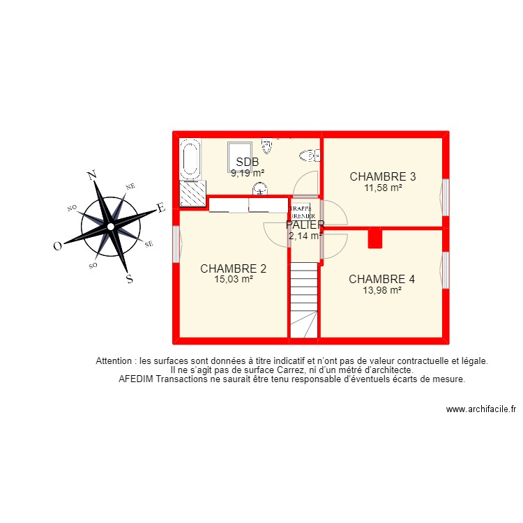 BI 22091 - . Plan de 27 pièces et 310 m2