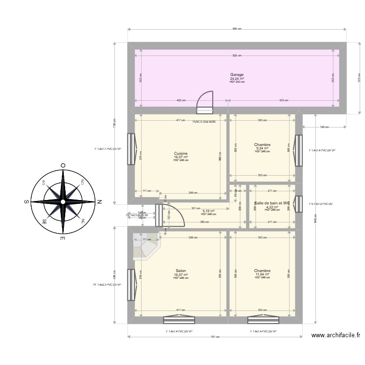 ML24018254 CARRASSET. Plan de 7 pièces et 87 m2