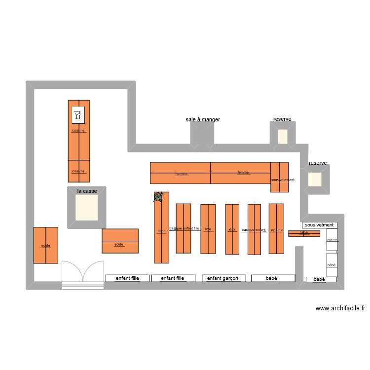 mari. Plan de 4 pièces et 1 m2