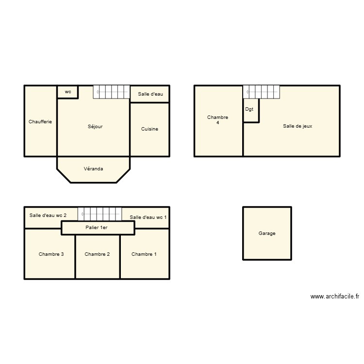 PLOBANNALEC LESCONIL LECOZ. Plan de 15 pièces et 58 m2