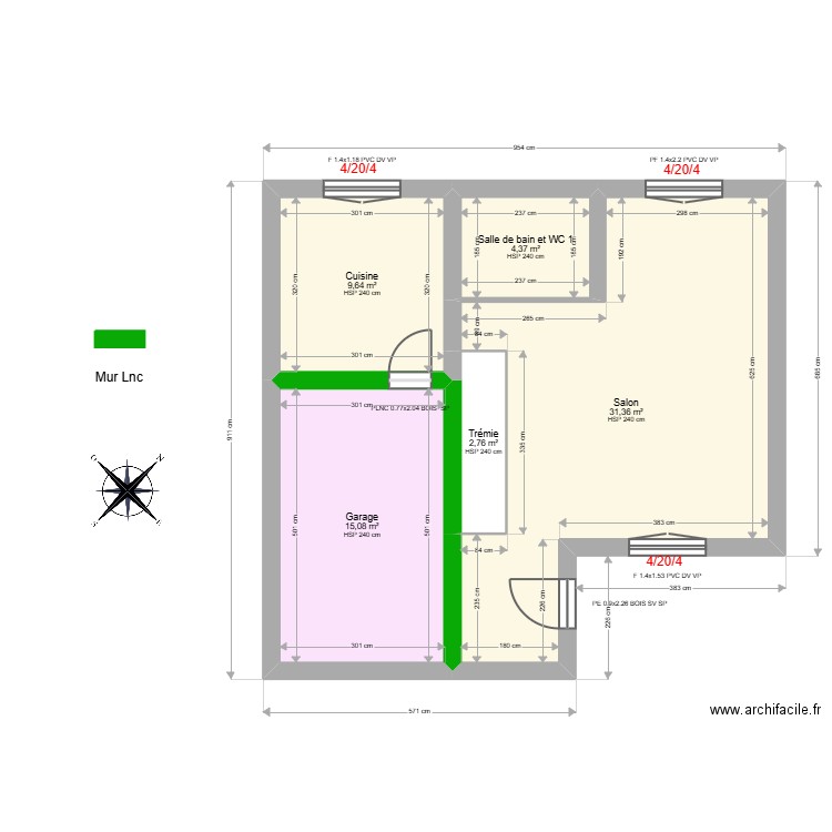 ML24017190. Plan de 12 pièces et 127 m2