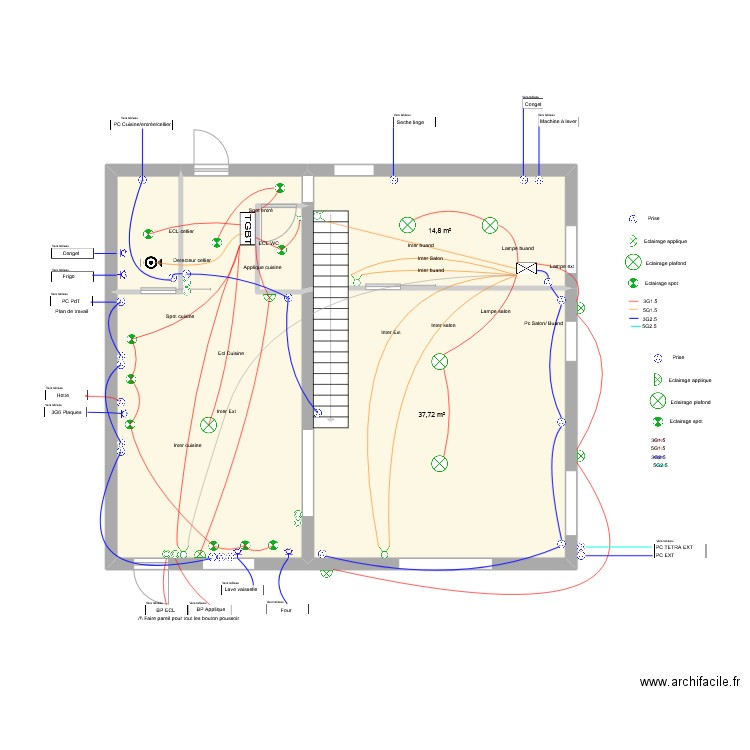 Julie Rabuel 2. Plan de 13 pièces et 170 m2