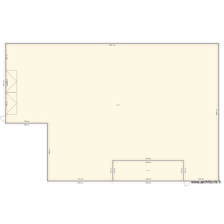 CVI MAGASIN. Plan de 2 pièces et 894 m2