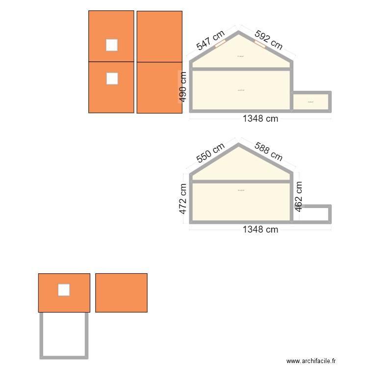 dpt velux. Plan de 4 pièces et 109 m2