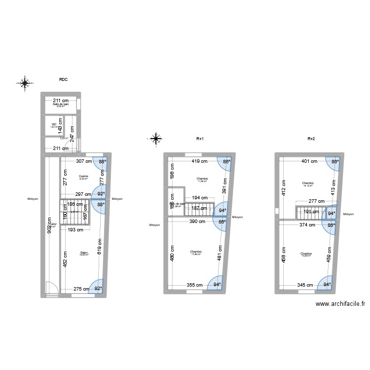 BOYER Lola. Plan de 14 pièces et 108 m2