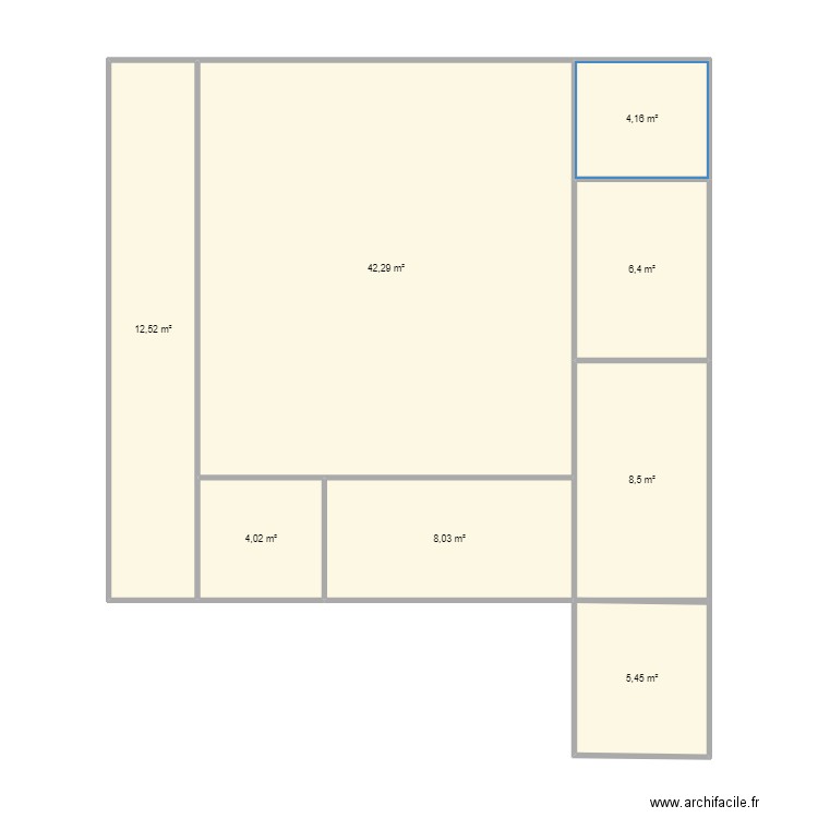 FROMAGERIE MARCELLE . Plan de 8 pièces et 91 m2