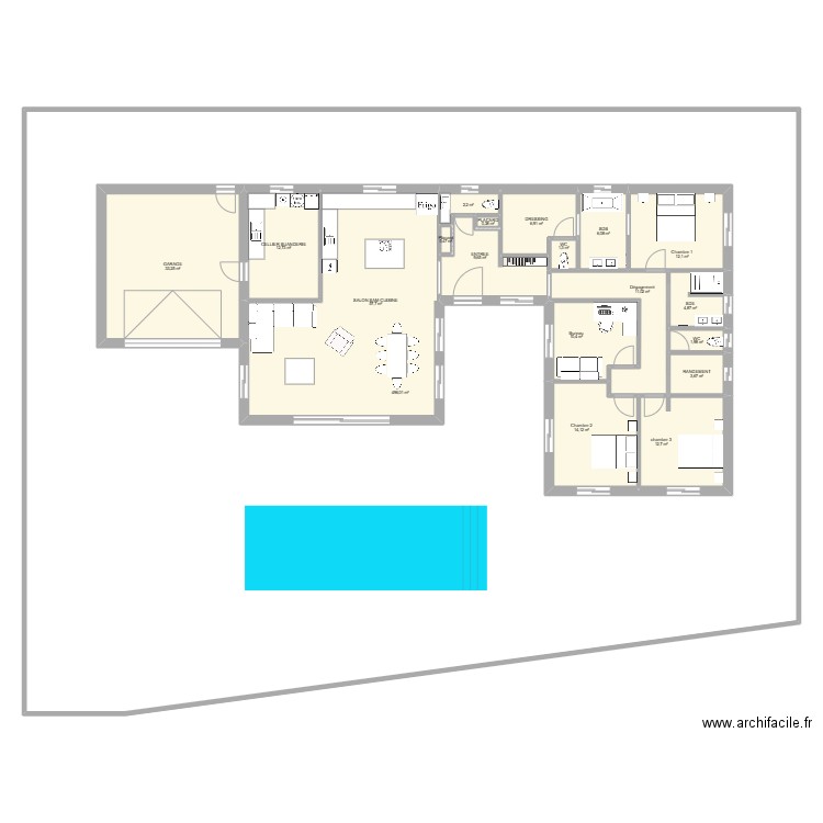 st paul 1. Plan de 19 pièces et 940 m2