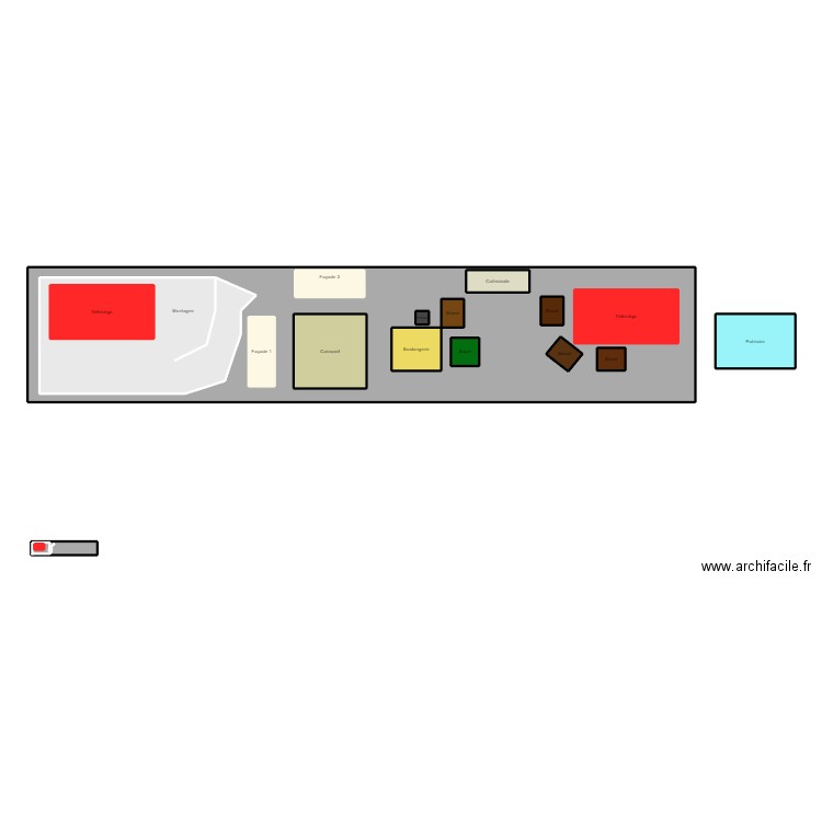 Plan Village de noel. Plan de 18 pièces et 198 m2