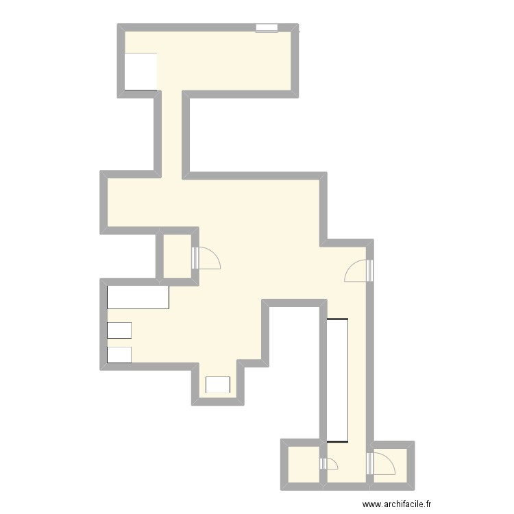 boulang. Plan de 4 pièces et 76 m2