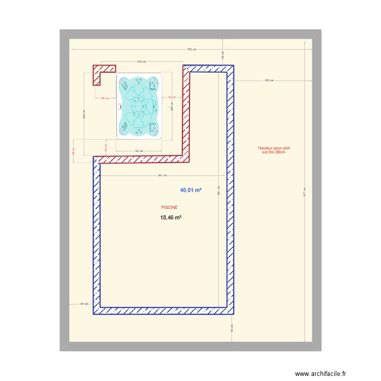 -Piscine Spa   Graingallet. Plan de 8 pièces et 255 m2