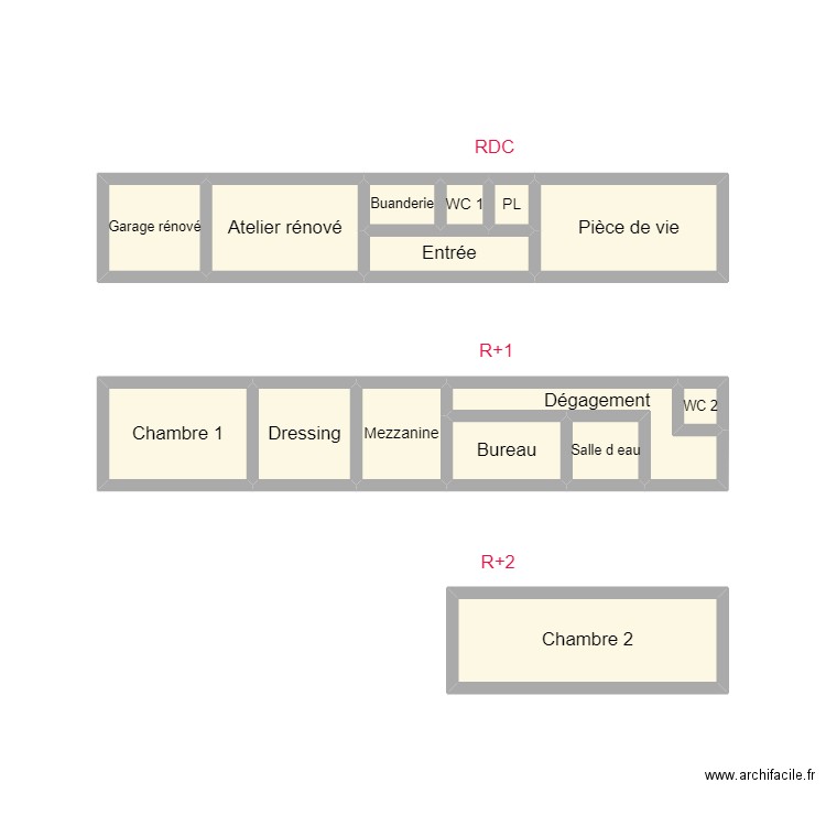 PLAN 2407 DAUER - BRETON. Plan de 15 pièces et 11 m2