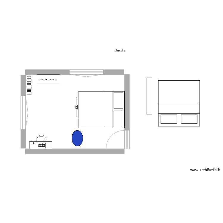 chambre 2. Plan de 0 pièce et 0 m2