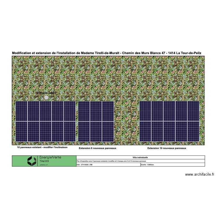 Toit plat végétales. Plan de 0 pièce et 0 m2