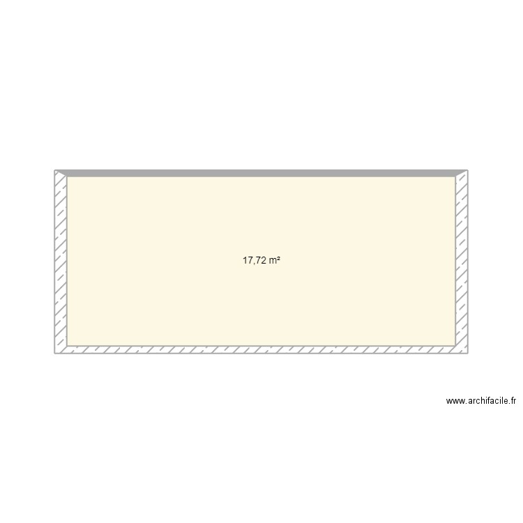 PLAN FACADE. Plan de 1 pièce et 18 m2