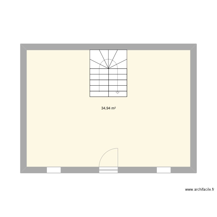 treflez. Plan de 1 pièce et 35 m2