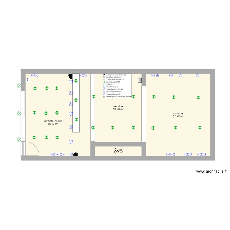 grill house. Plan de 0 pièce et 0 m2