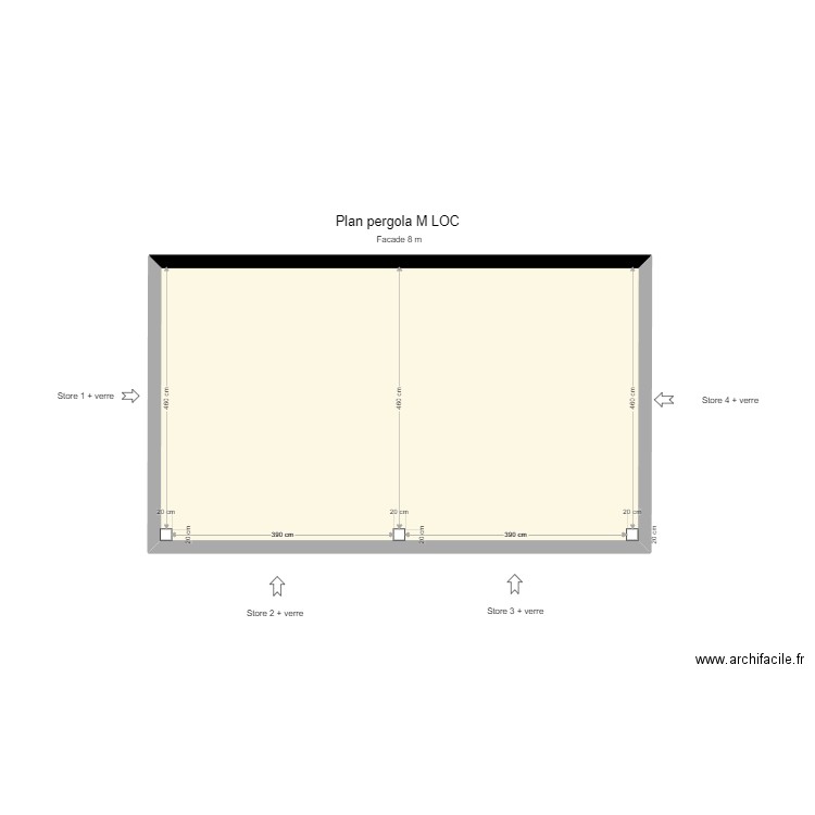 loc michael. Plan de 1 pièce et 41 m2