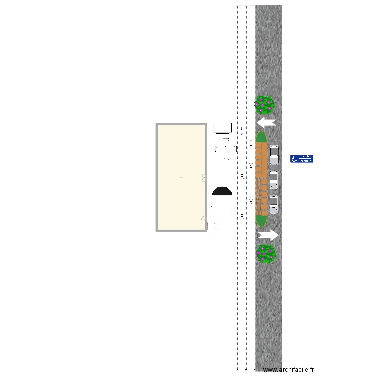 test 1. Plan de 1 pièce et 197 m2