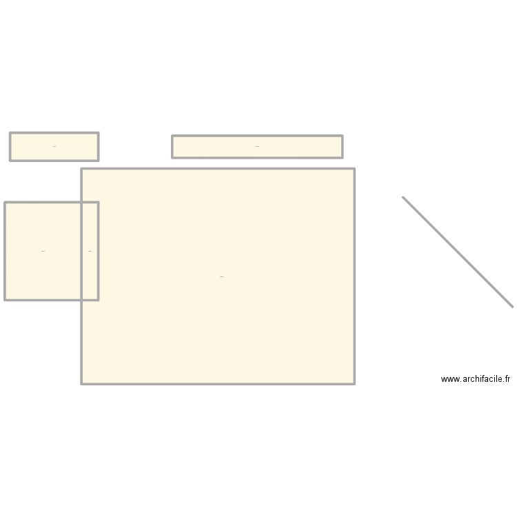 testg. Plan de 5 pièces et -773 m2