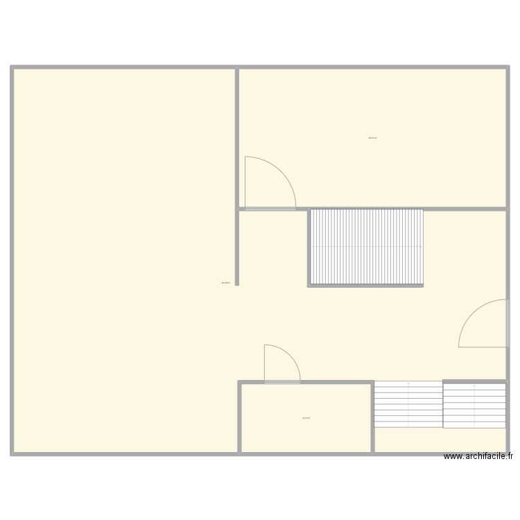 maison. Plan de 3 pièces et 1306 m2