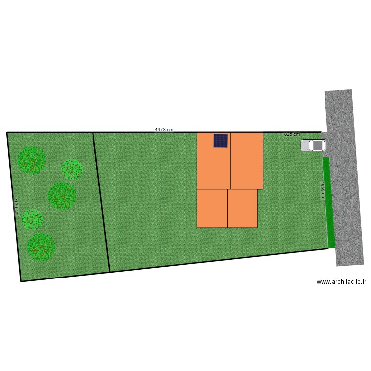 Plan de masse Maison Gigis. Plan de 0 pièce et 0 m2