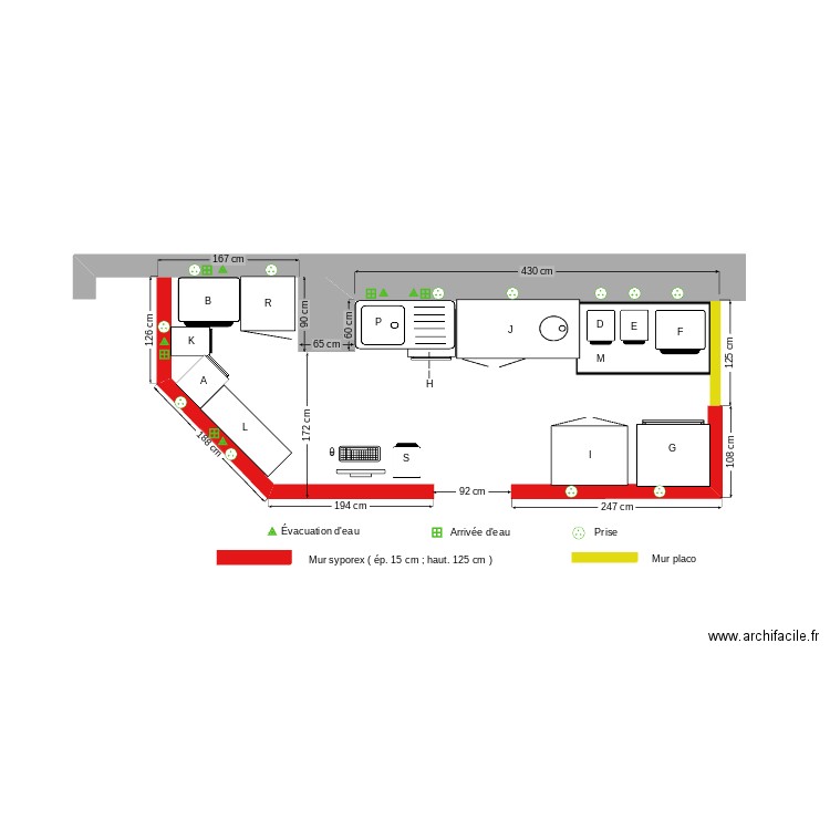 version frigo oasis. Plan de 0 pièce et 0 m2