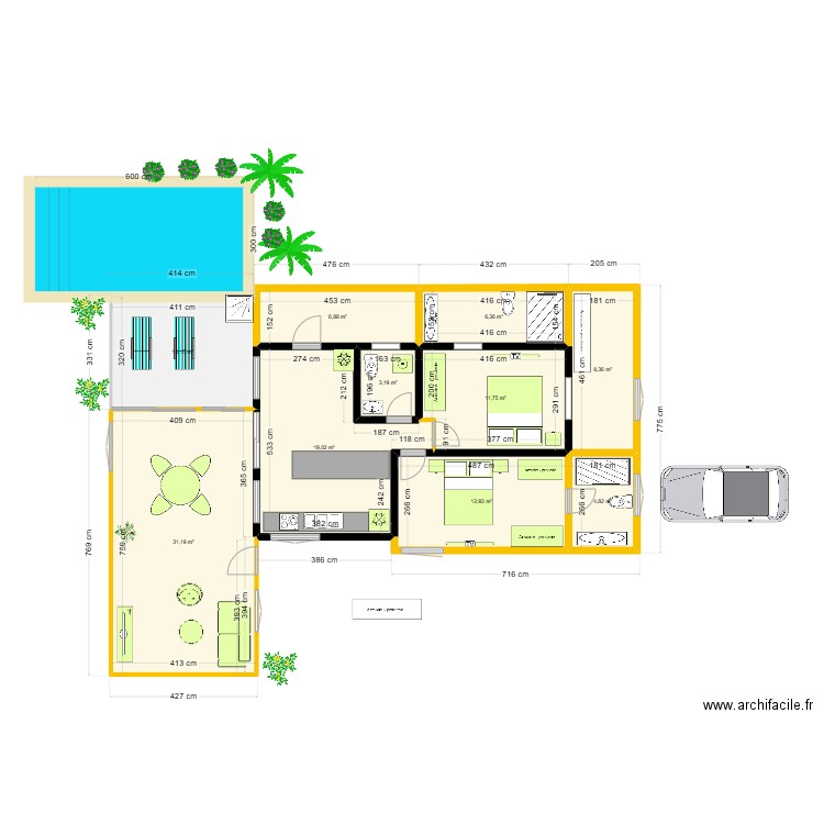 Martine Ott plan 2 cuisine int. Plan de 9 pièces et 116 m2