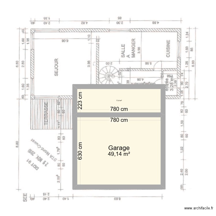 Maison STM. Plan de 2 pièces et 67 m2