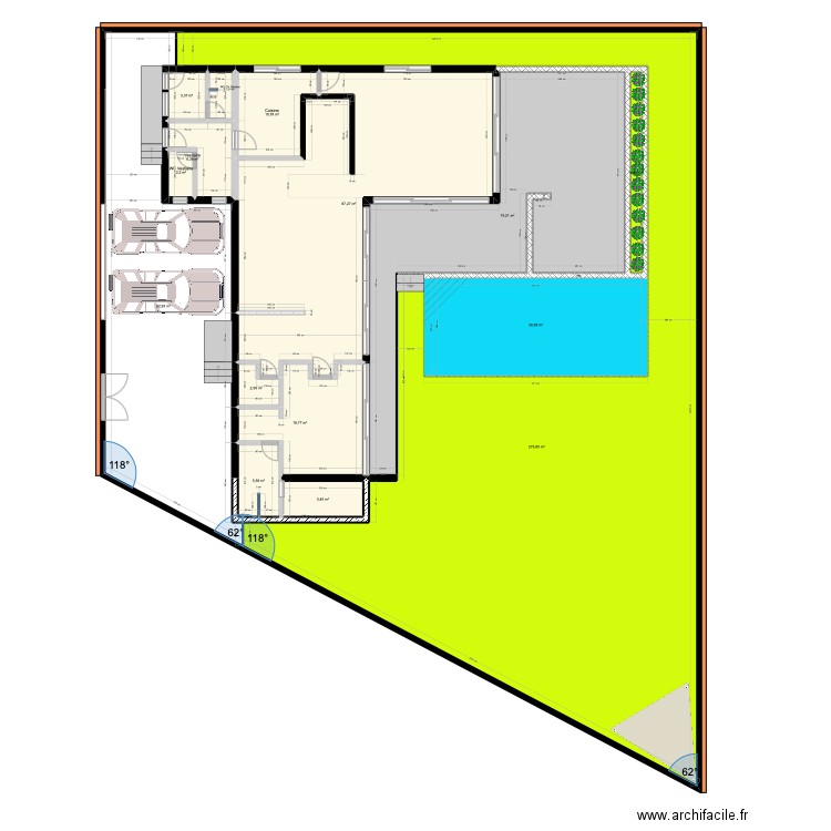 ALTEA REVUE PAR PMOUSSA VERSION CM 4 vidé. Plan de 25 pièces et 842 m2